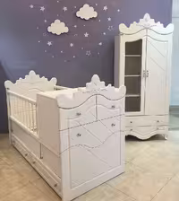 سرویس خواب نوزاد به نوجوان مدل کلاسیک توپی