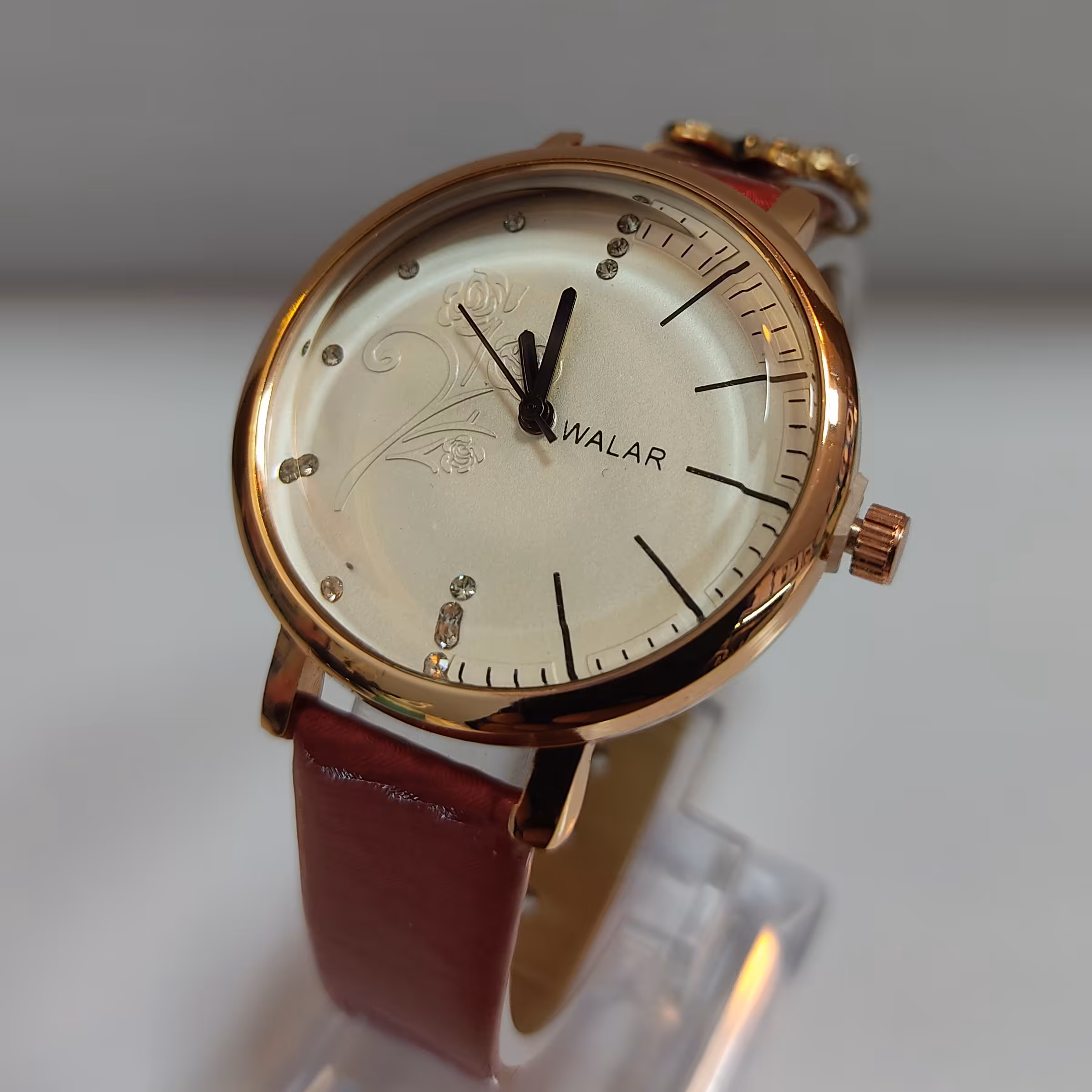 ساعت مچی والار  زنانه و دخترانه ضد آب طرح پروانه ای 