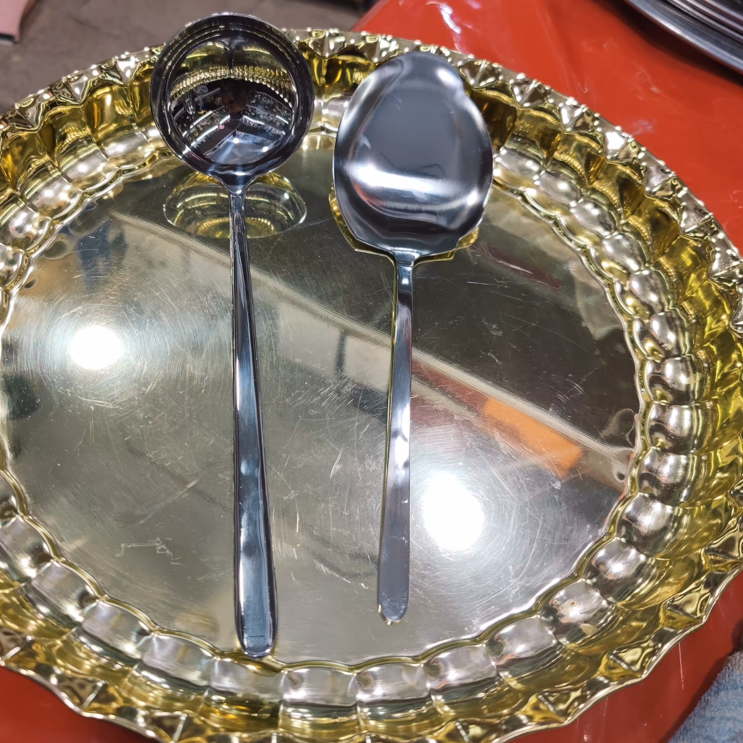 کفگیر و ملاقه یونیک مدل دنا استیل ضد زنگ 