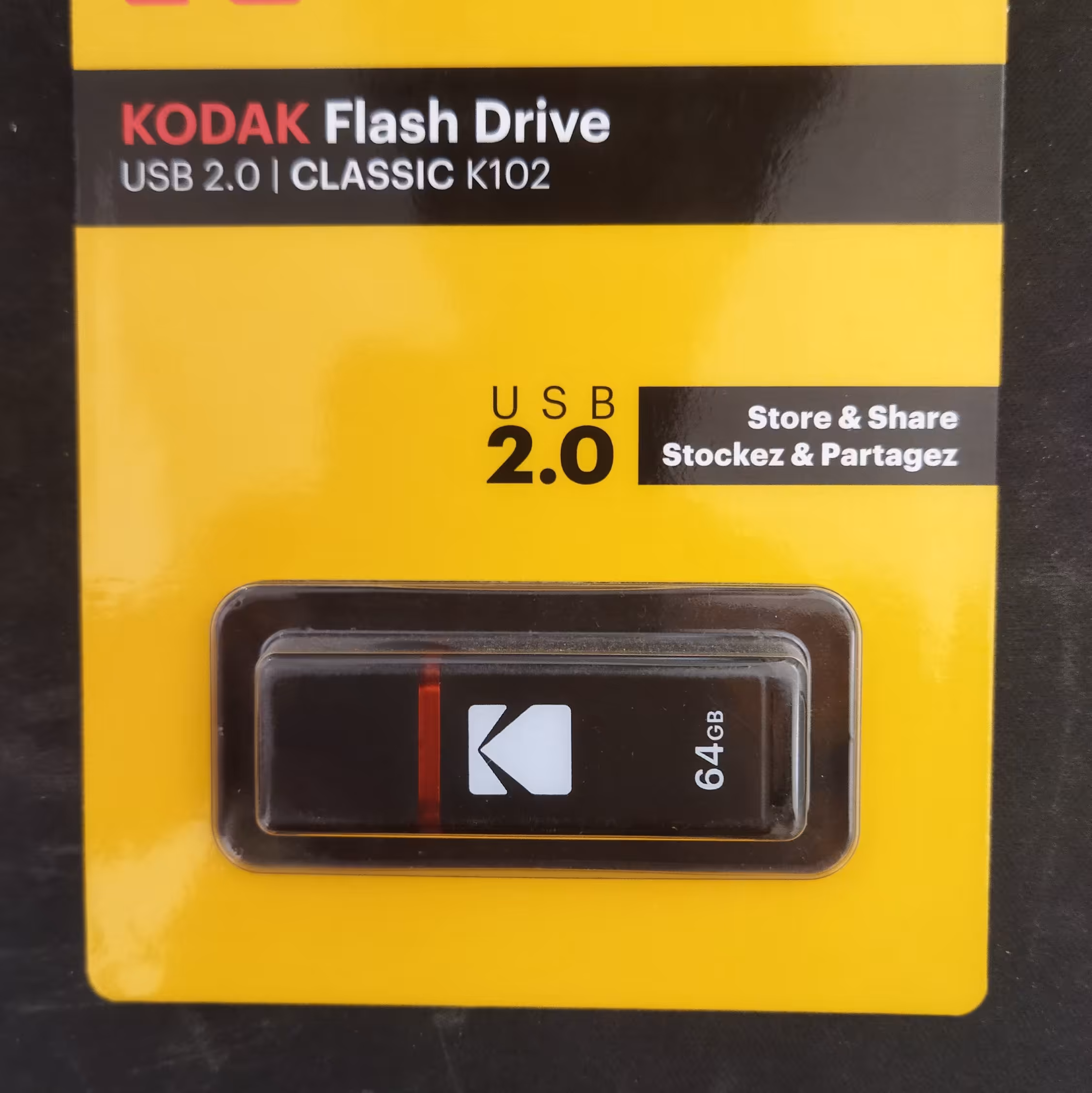 فلش 64 گیگ kodak محصولی با گارانتی یک ساله