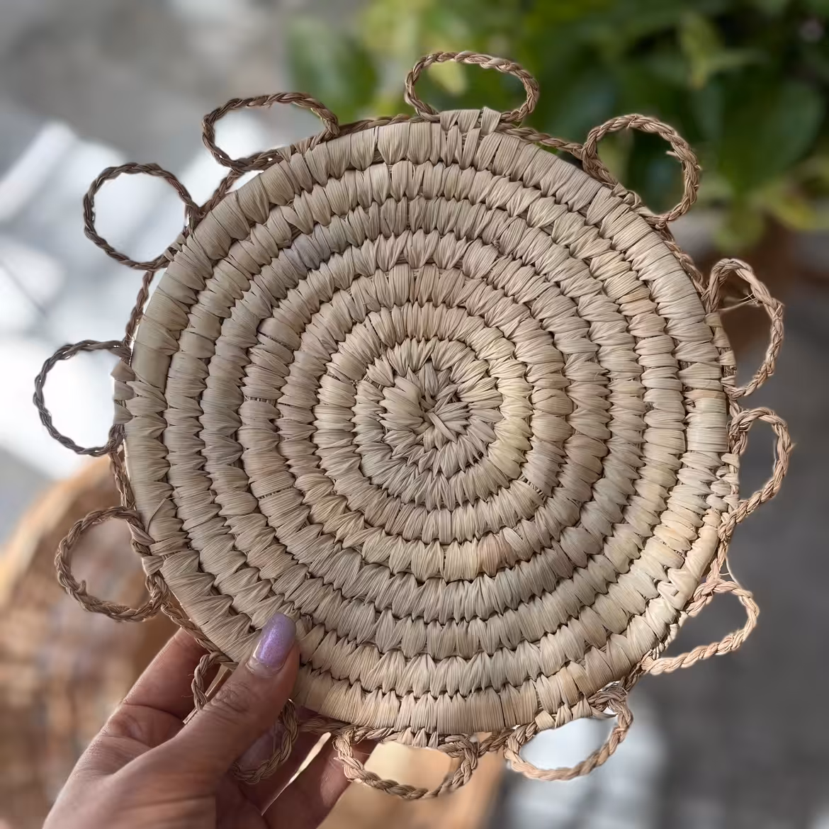 زیربشقابی حصیری