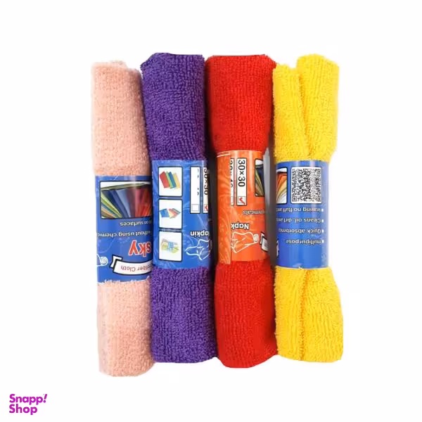 دستمال آشپزخانه اسکای مدل m01 بسته 4 عددی