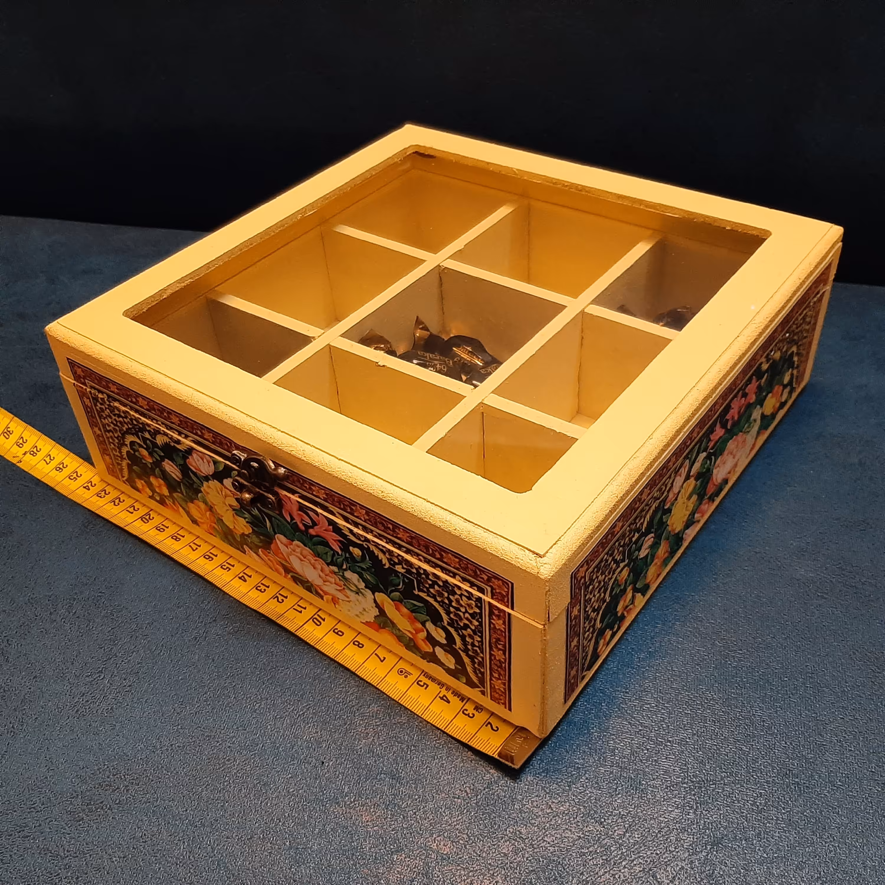 جعبه چوبی تی بگ،شکلات یا...