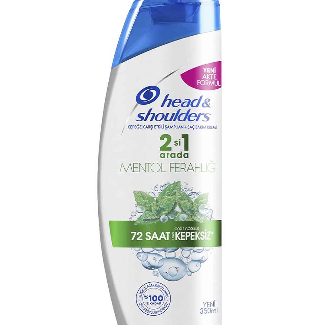 شامپو 2 در 1 هد اند شولدرز 350 میلی لیتر مدل Head shoulders Mentol Ferahligi