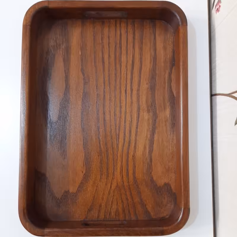 سینی پذیرایی چوبی مستطیل