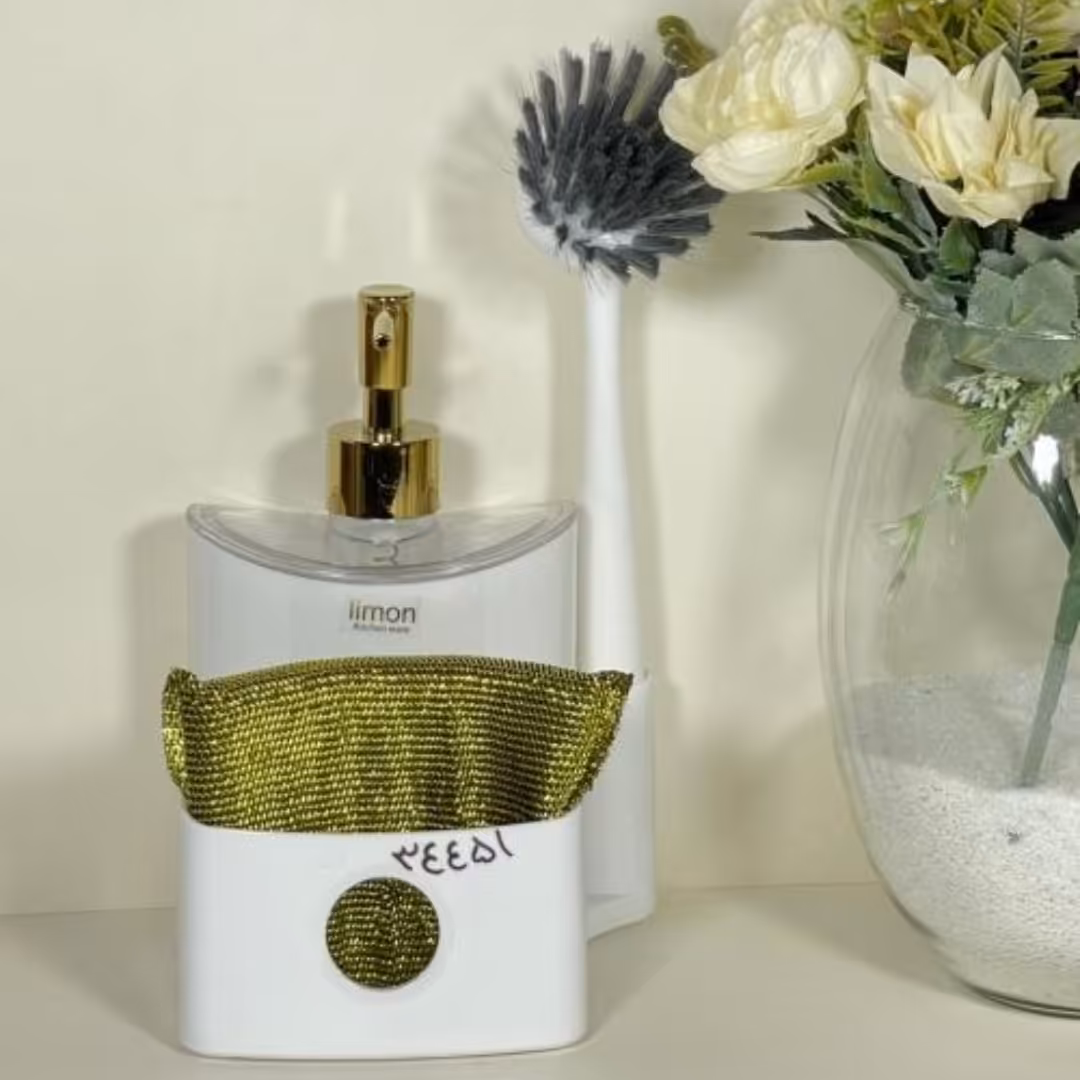 سرویس جا مایع ، جا اسکاچ و فرچه لیمون دارای رنگ بندی