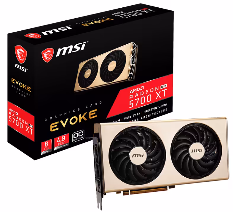 کارت گرافیک ام اس آی مدل Radeon RX 5700 XT EVOKE OC با حافظه 8 گیگابایت