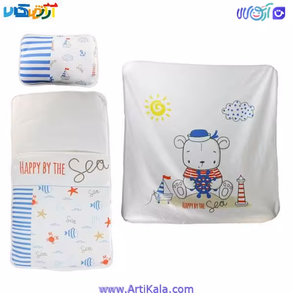 سرویس خواب نوزادی 3 تکه مدل ملوانی