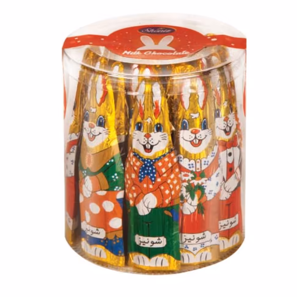 یک بسته شکلات خرگوشی شونیز  باطعم شیری شکلاتی 
