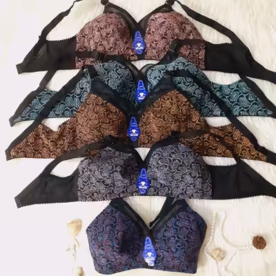 سوتین لمه داخل دولایه نخپنبه کیفیت عالی کاپ B