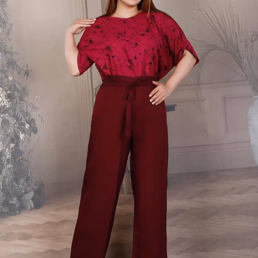 بلوز شلوار نخی