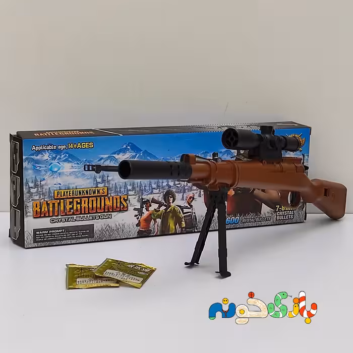 اسباب بازی تفنگ لوله بلند جعبه دار 600 تیر متوسط 