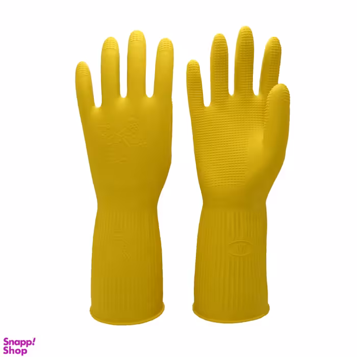 دستکش ظرفشویی ساق کوتاه ویولت سایز L کد 02