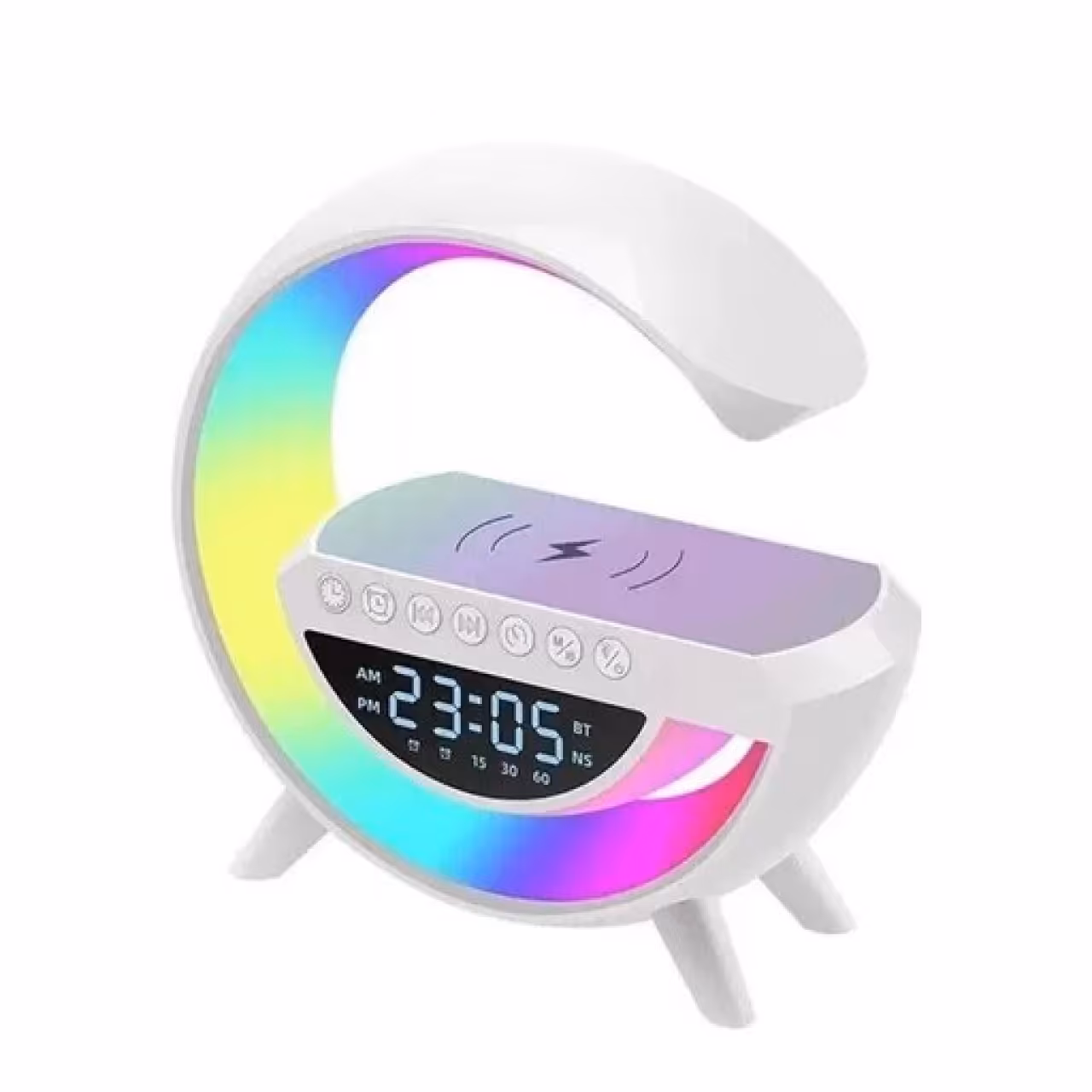 اسپیکر بلوتوثی G دارای شارژر وایرلس ،ساعت و و شب خواب مدل BT-3401