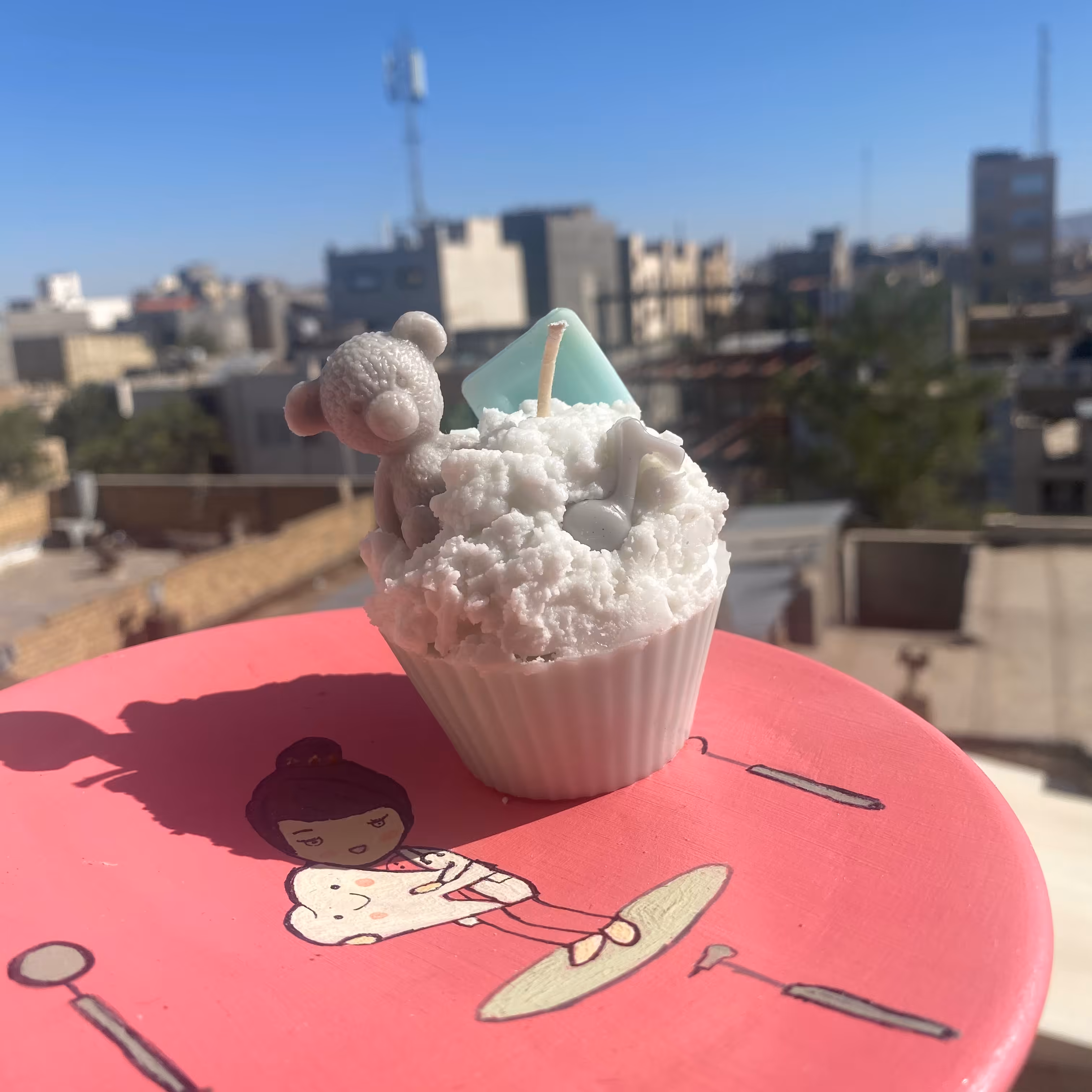 شمع کاپ کیک ( دستساز)