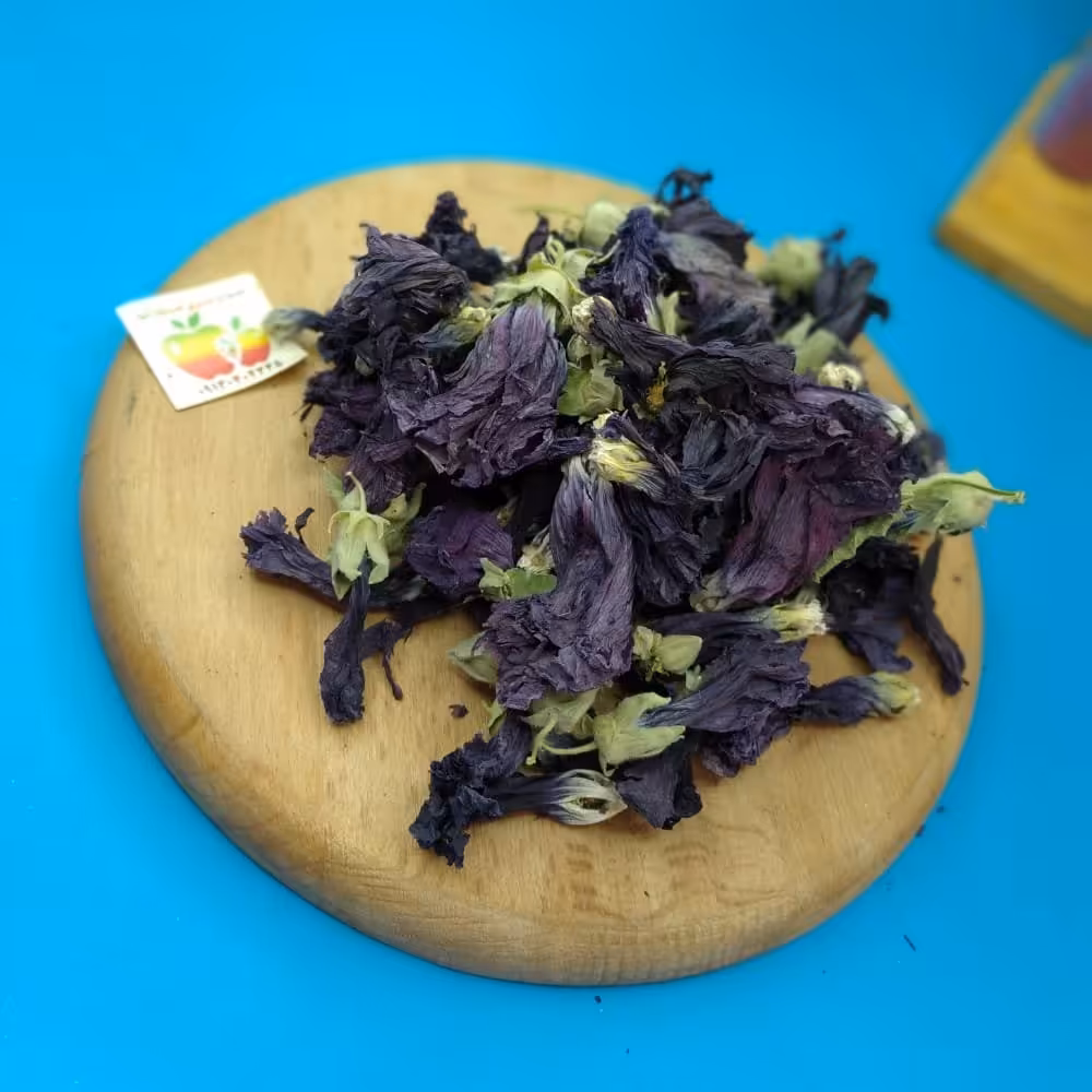 گل خطمی بنفش درجه یک خشک 10 کیلو گرمی عمده 