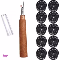 بشکاف خیاطی کد 03 به همراه ماسوره مدل کلاسیک بسته 10 عددی