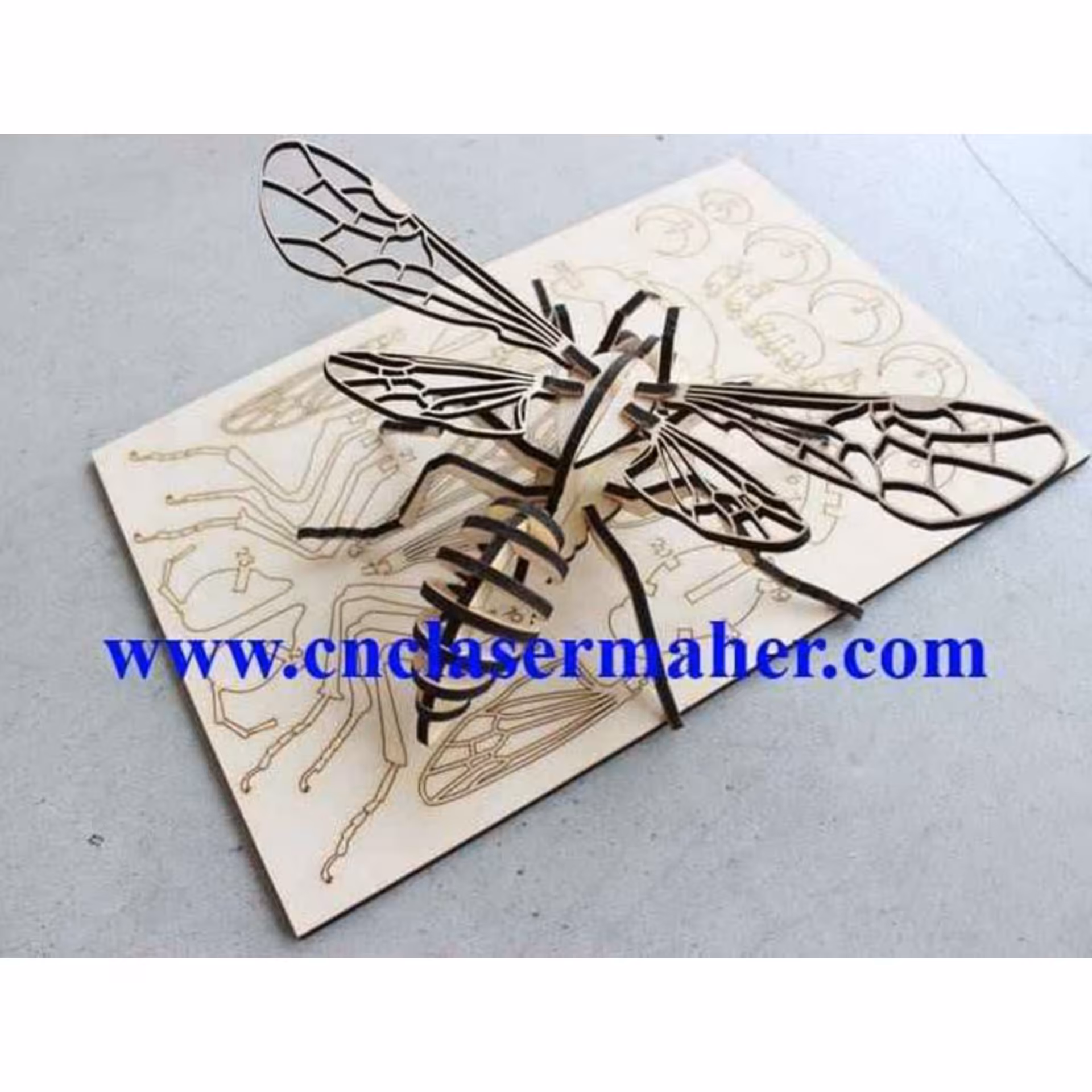 پازل سه بعدی ،پازل چوبی ،پازل طرح زنبور 