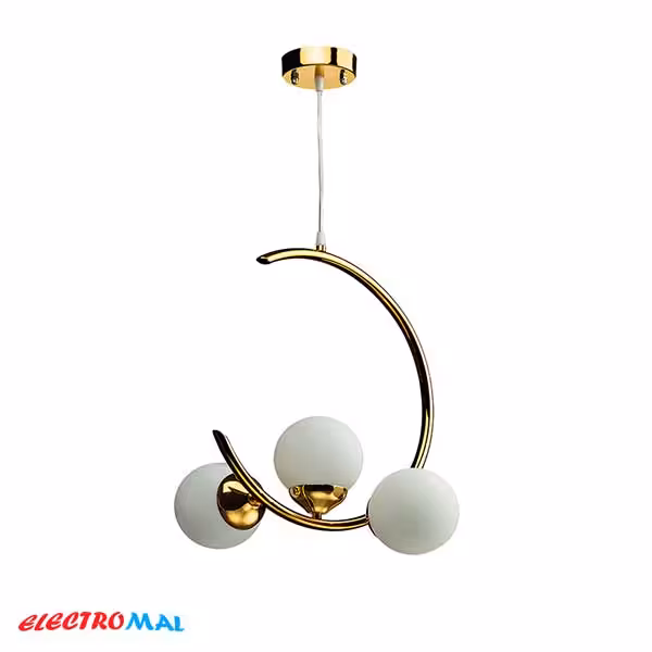 لوستر 3 شعله مدل ماه