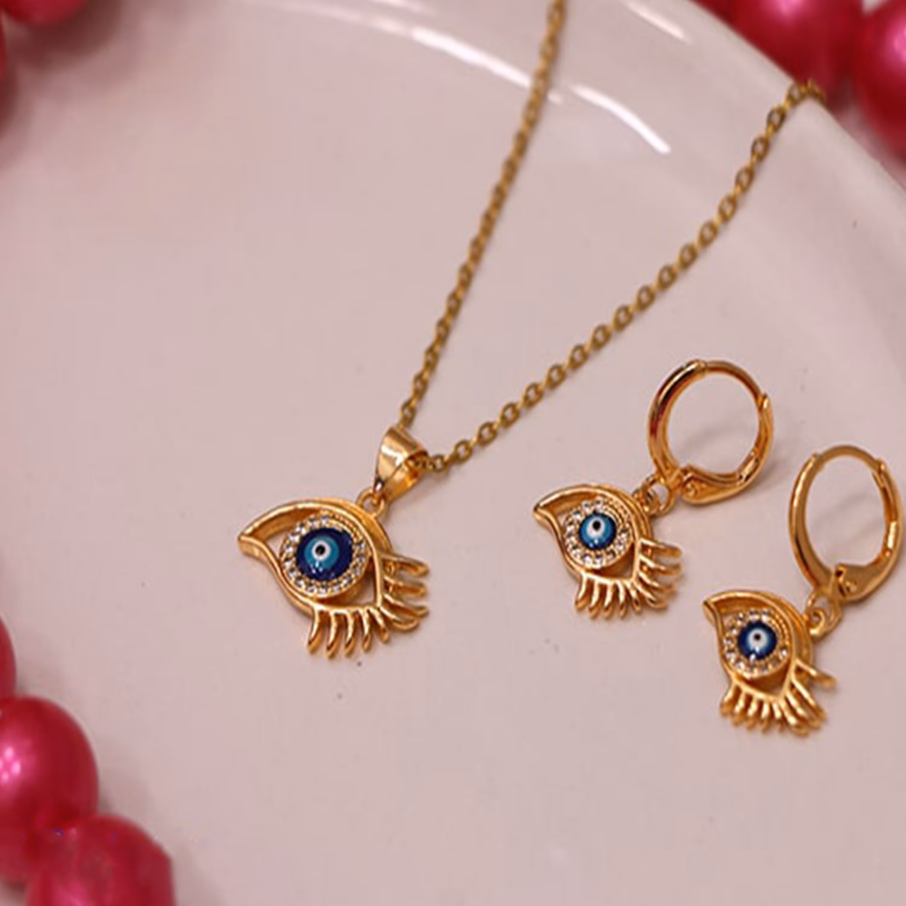 نیم ست زنانه مدل چشم  برند zj