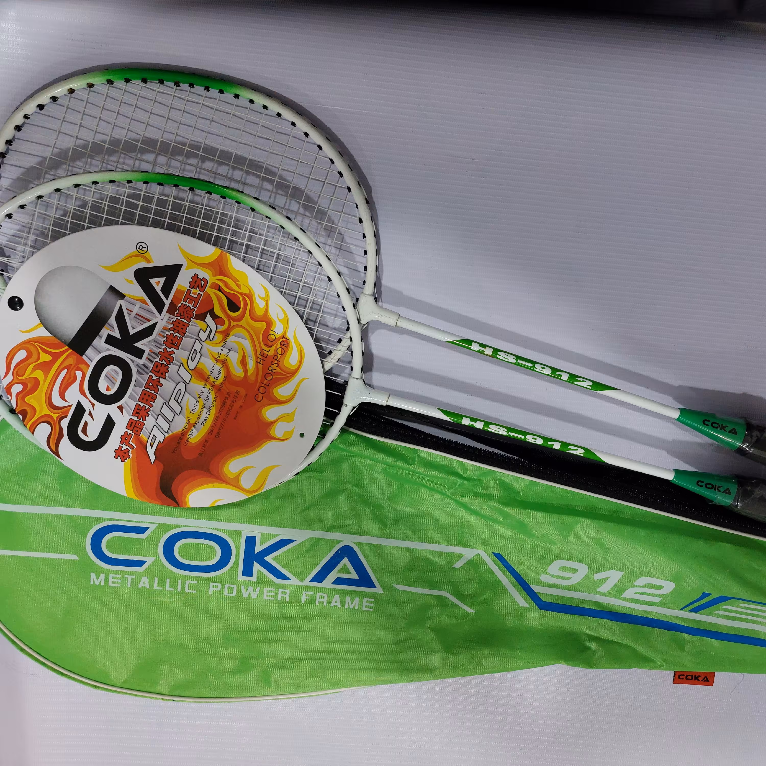 راکت بدمینتون مدل 912 دوتایی 