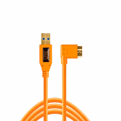 کابل تترتولز Tether Tools USB 3.0 Type-A Male To Micro-USB Right-Angle Male Cable CU61RT15