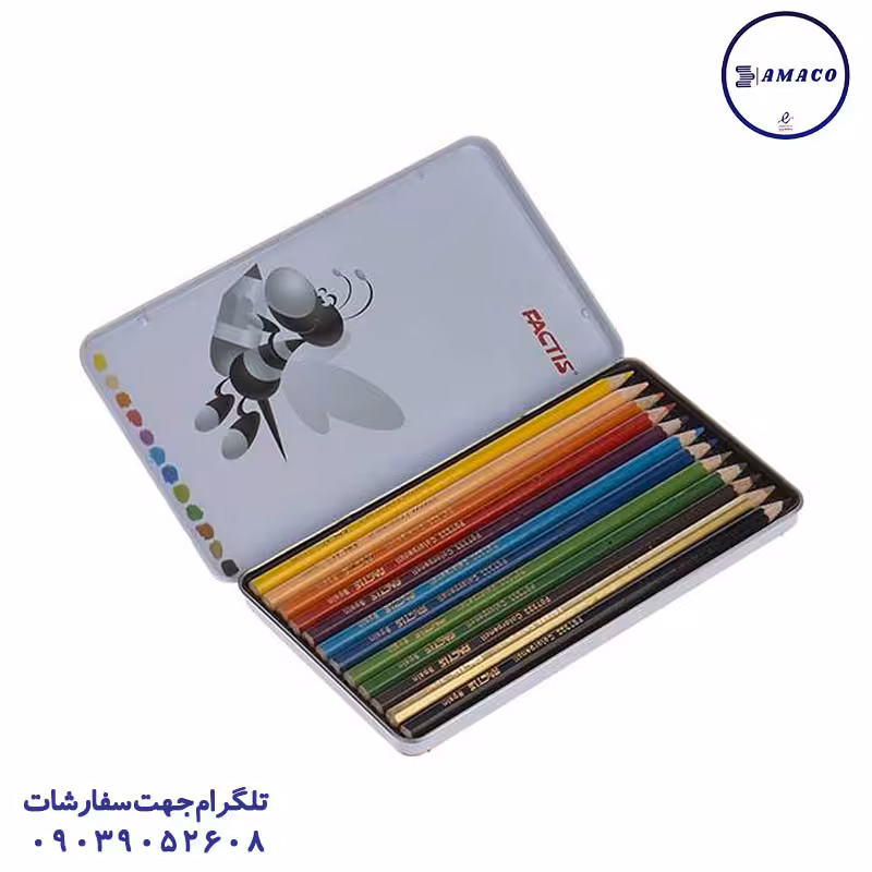 مداد رنگی 12 فلز فکتیس