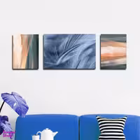 تابلو شاسی بکلیت طرح نقاشی مدرن دکوراتیو مدل SH-1713 مجموعه 3 عددی