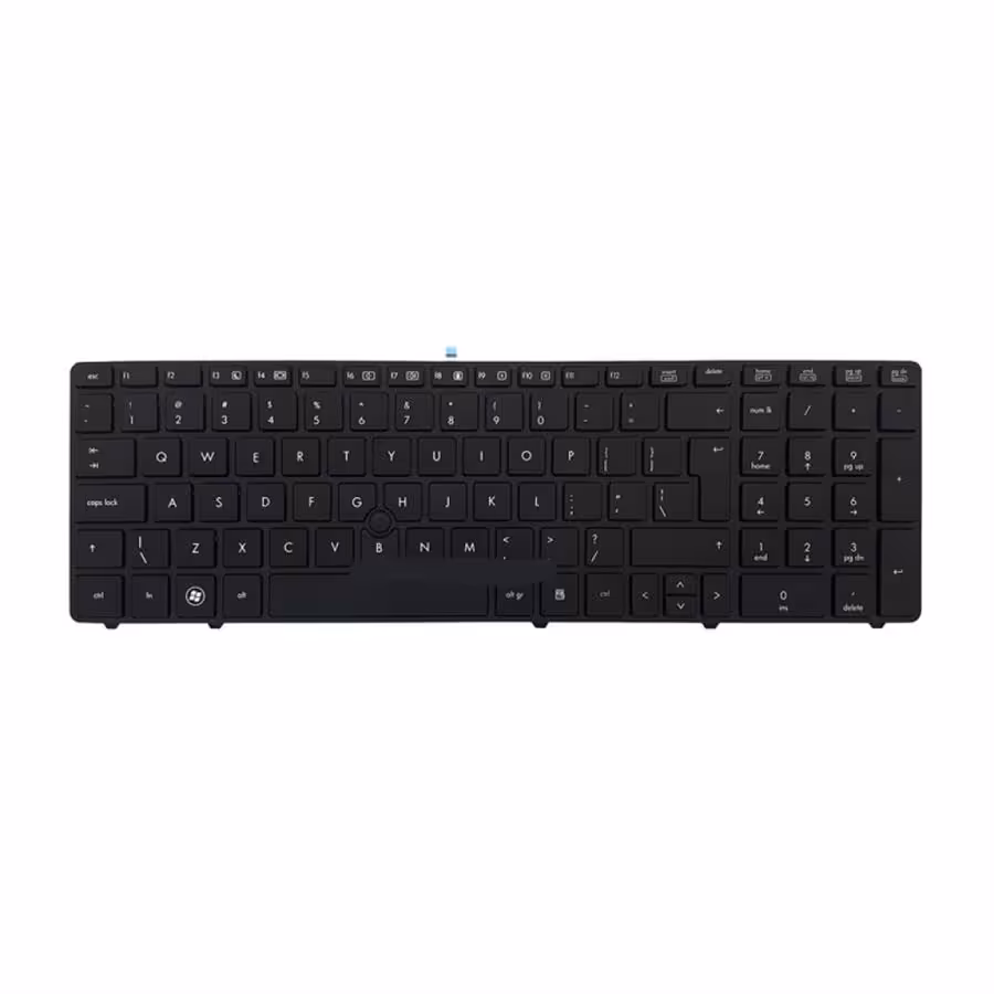 کیبورد لپ تاپ اچ پی مدل EliteBook 8560P مشکی-با موس و فریم