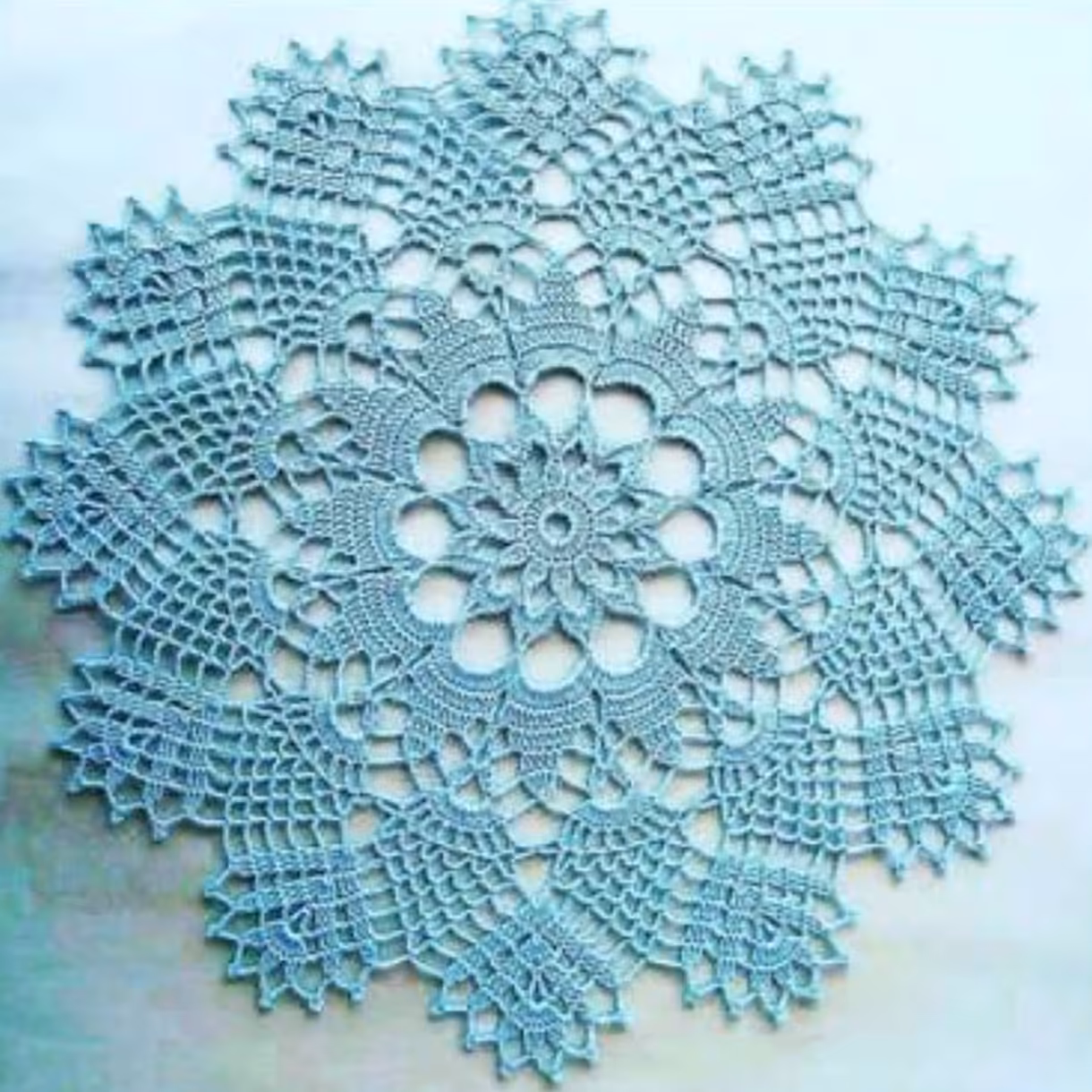 رومیزی قلاب بافی  44