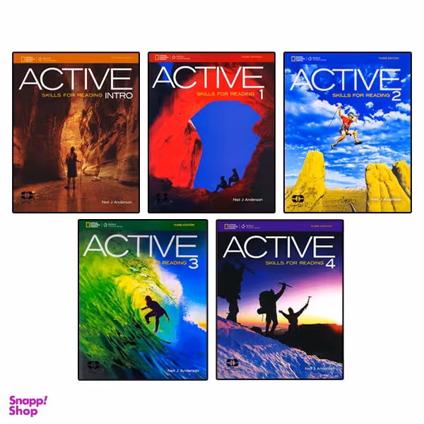 کتاب Active Skills For Reading اثر Neil J Anderson انتشارات سپاهان 5 جلدی