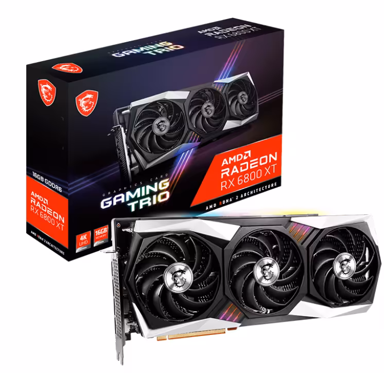 کارت گرافیک  ام اس آی مدل Radeon RX 6800 XT GAMING TRIO 16G حافظه 16 گیگابایت