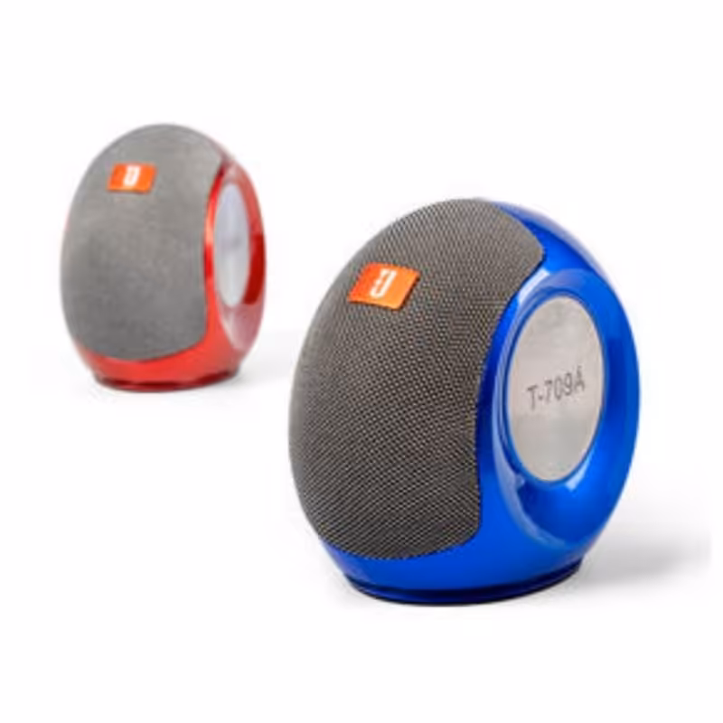 اسپیکر  بلوتوثی پرتابل PORTABLE T-709A طرح حلزونی دارای رنگ بندی


