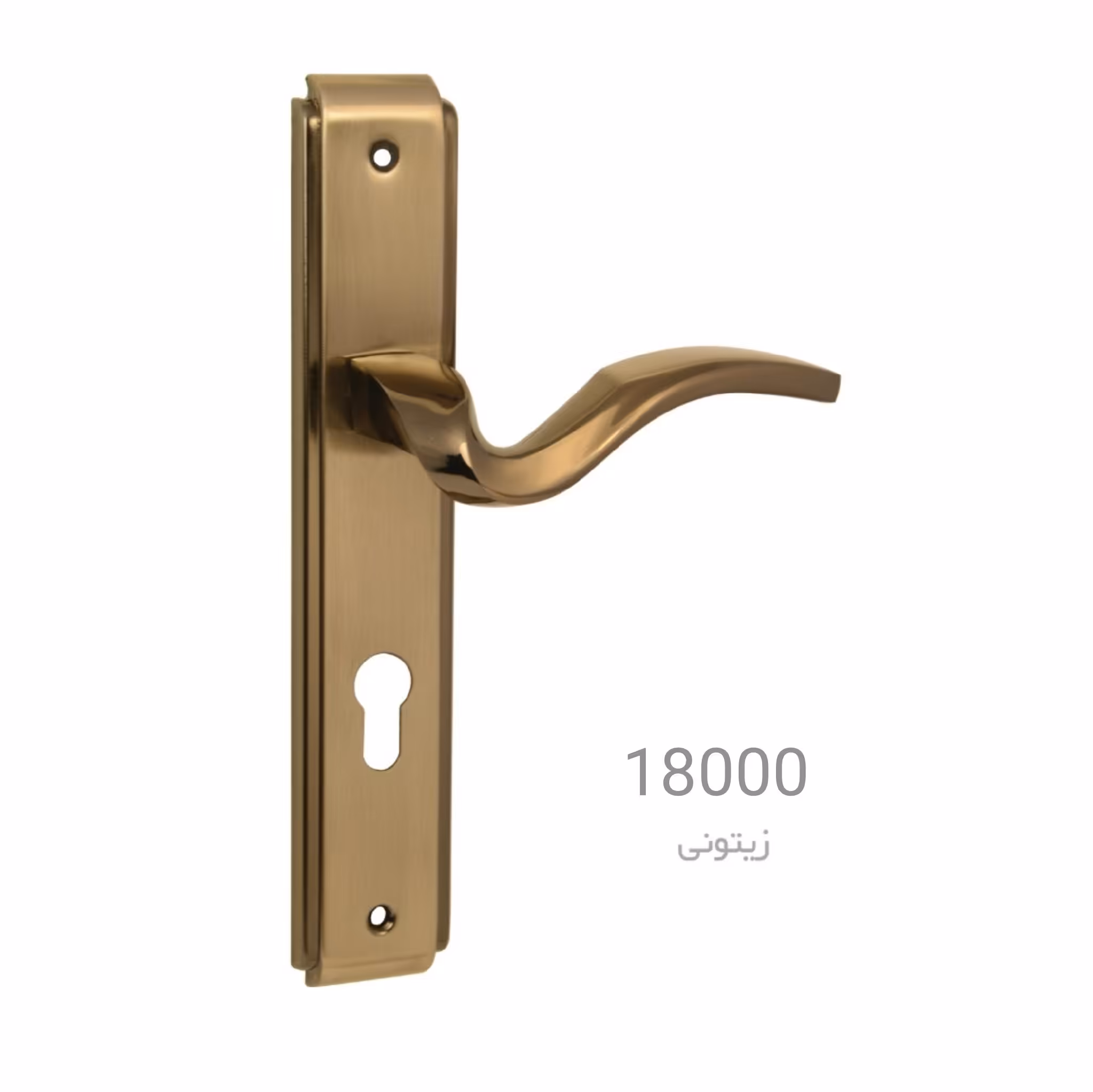  دستگیره پلاک کارو مدل 15 پلاس زیتونی براق