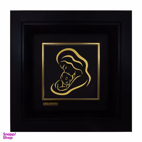 تابلو طلا کوب زرکات طرح مهر مادری مدل F177