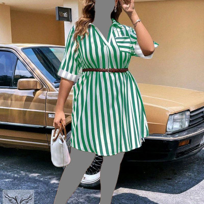 پیراهن مهمانی زنانه کرپ کش مدل یقه بلیطی سایز بزرگ