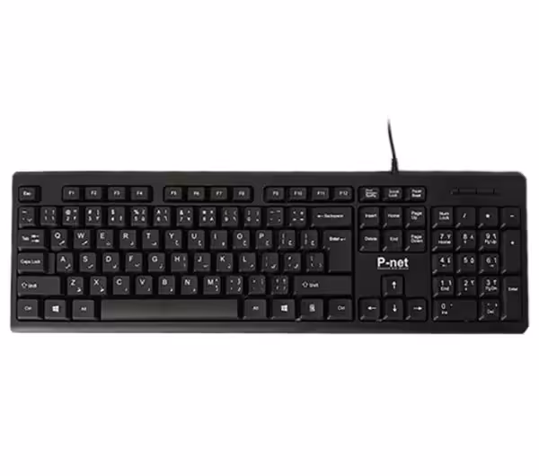 کیبورد پی نت مدل KB.600 با حروف فارسی