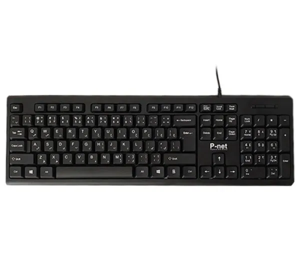کیبورد پی نت مدل KB600 با حروف فارسی