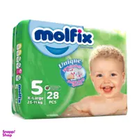 پوشک کودک مولفیکس سایز 5 بسته 28 عددی
