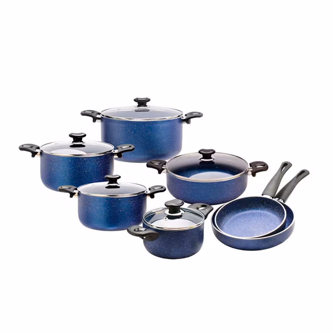 سرویس قابلمه 12 پارچه مدل ویولت بلوبری زرساب | خانه سام