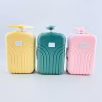 مینی فن و آینه ال ای دی دار طرح چمدان