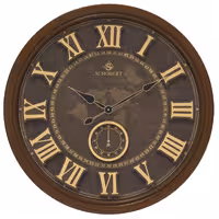 ساعت دیواری چوبی شوبرت مدل 6436 سایز 60