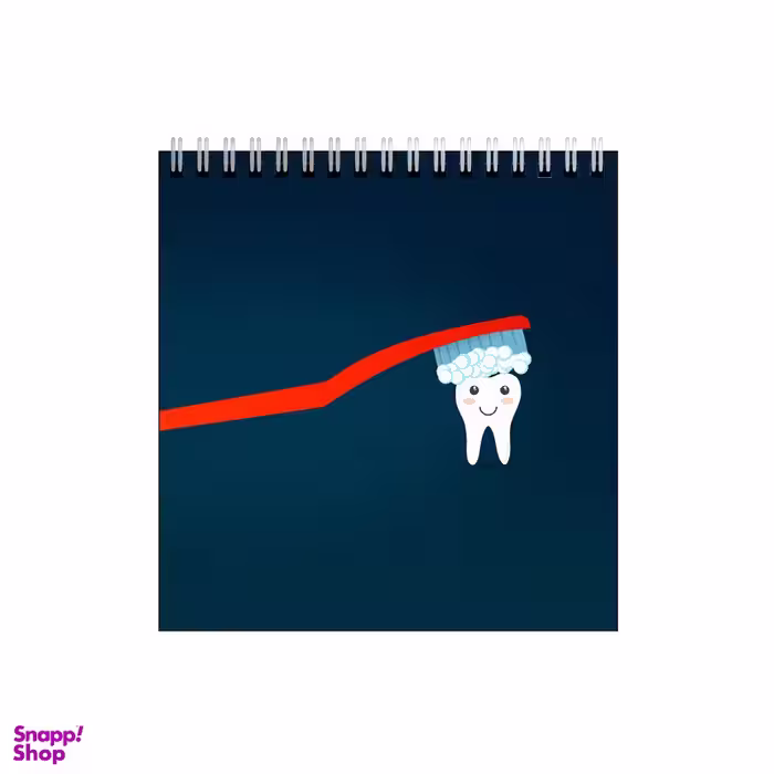 دفتر طراحی 60 برگ طرح مسواک و دندان کد 0743573