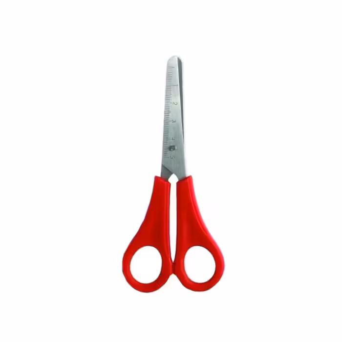 قیچی کاغذچین مدرج دسته پلاستیکی