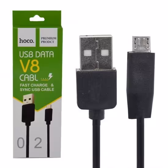 کابل شارژ اندروید طول 1 متر هوکو (hoco) کپی مدل V8-02
