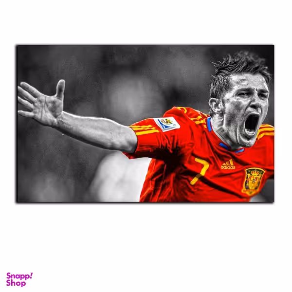 تابلو شاسی بکلیت طرح بازیکن تیم ملی فوتبال اسپانیا داوید ویا مدل SH-S7072