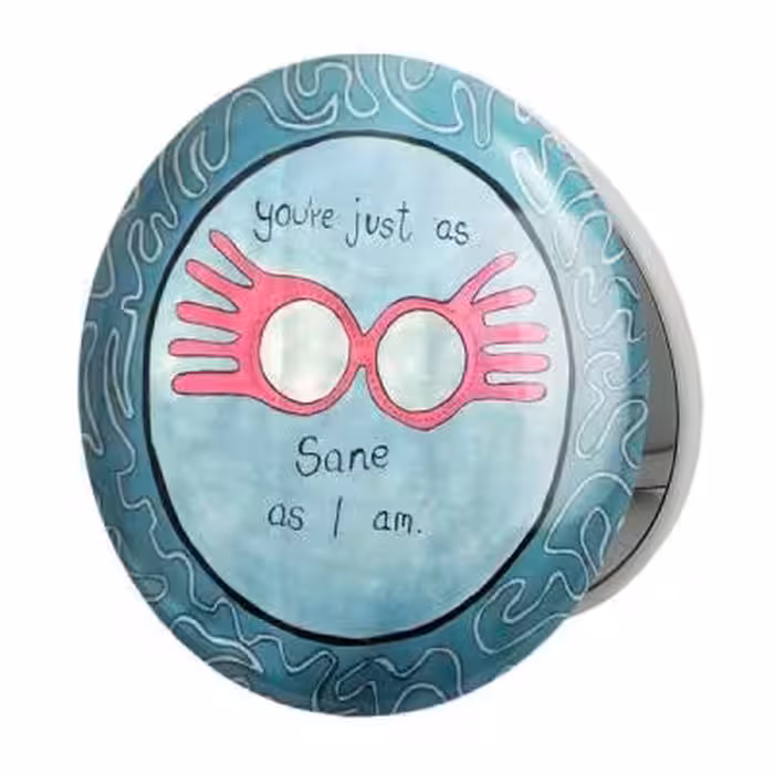 آینه جیبی خندالو طرح هری پاتر لونا لاوگود مدل تاشو کد 24959