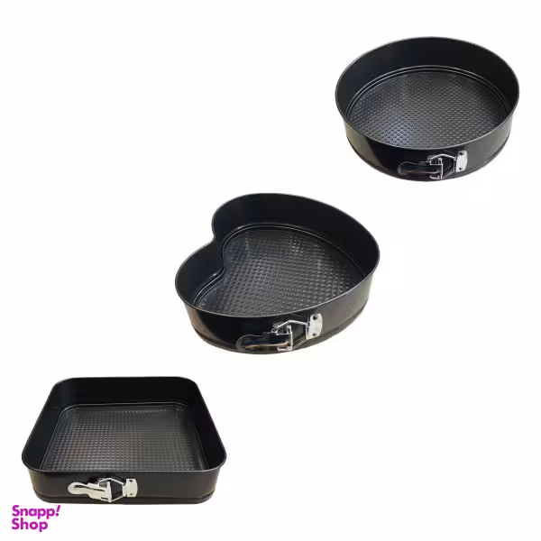 قالب کیک مدل قلب مجموعه 3 عددی