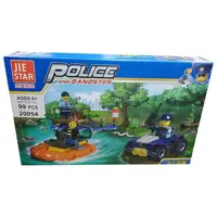 ساختنی و لگو ژی استار مدل Police And Gangester کد 20054