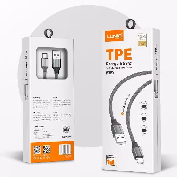 کابل شارژ سریع مخصوص تایپ C
برند معتبر Ldnio اصل